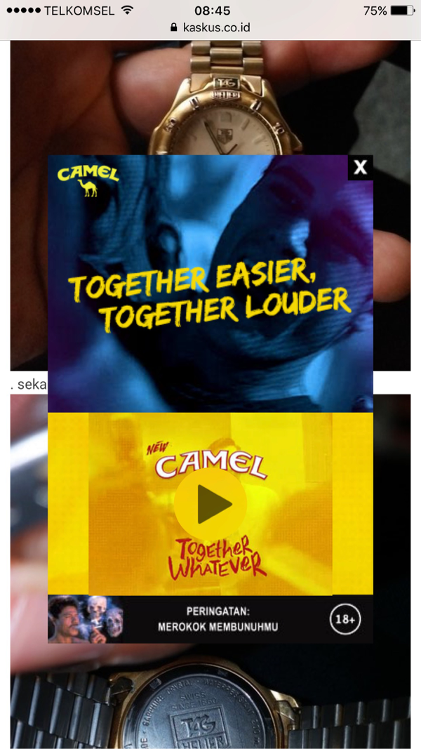 Again ,iklan rokok camel yg sgt mengganggu