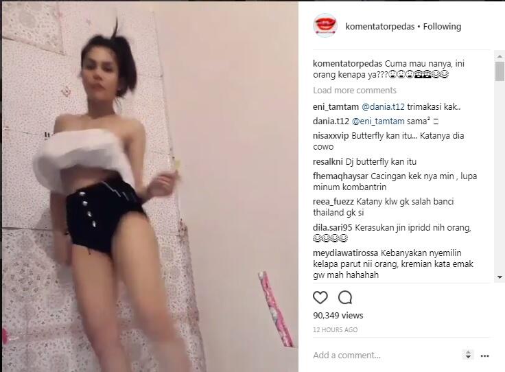 Astaga, Tak Hanya Goyang Erotis, DJ Buterfly Singkap Pakaian Tunjukkan Payudaranya!