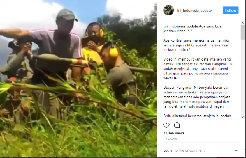 Mabes Polri Selidiki Video Diduga Polisi Latihan Senjata RPG