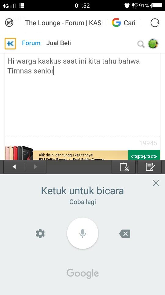 Membuat Thread Di Kaskus Hanya Menggunakan Suara Mungkinkah ?