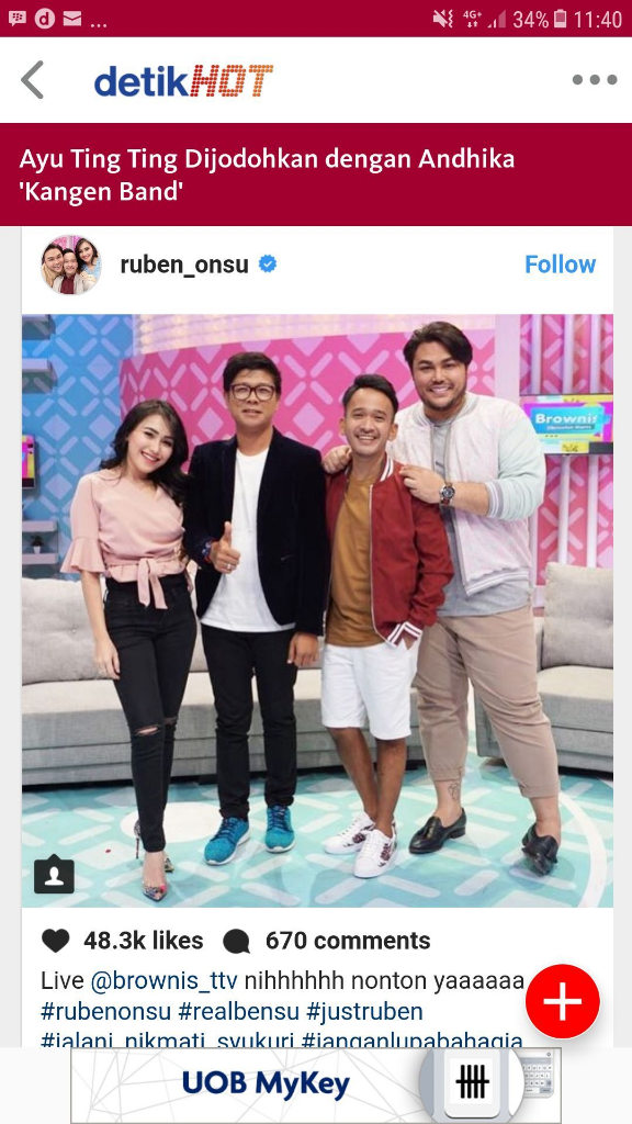 Ayu Ting2 di jodohkan dengan Abang Tampan