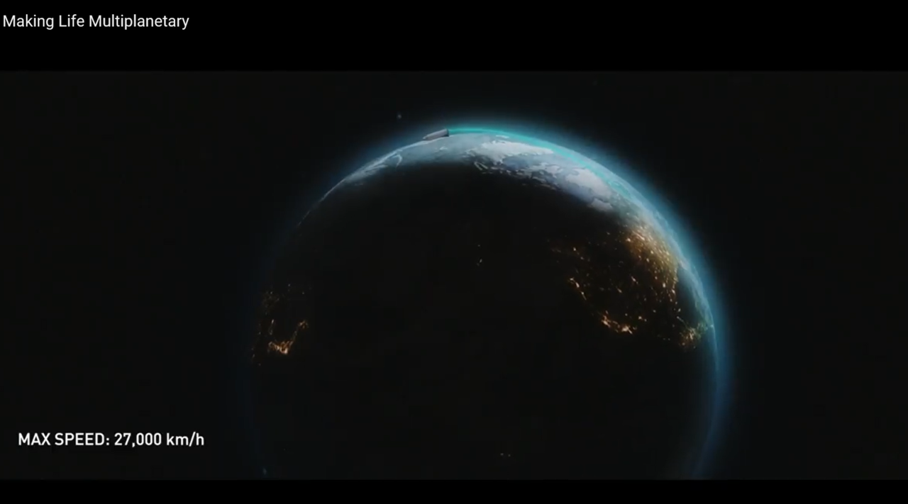 SPACE X Umumkan BFR Roket dan Terbang antar kota cuma 30 menit 