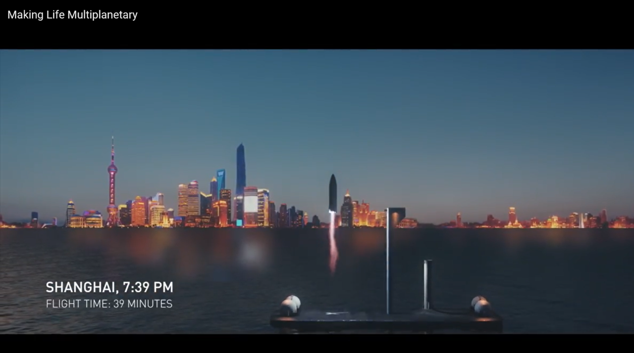 SPACE X Umumkan BFR Roket dan Terbang antar kota cuma 30 menit 