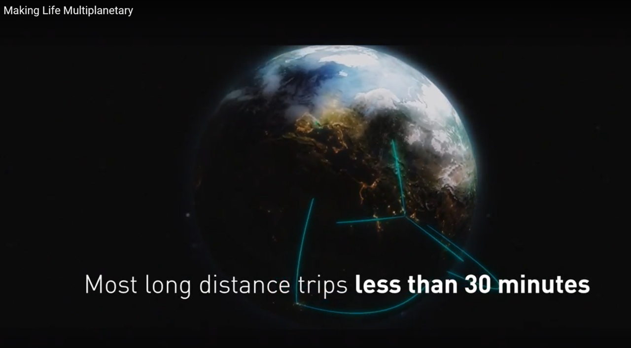 SPACE X Umumkan BFR Roket dan Terbang antar kota cuma 30 menit 