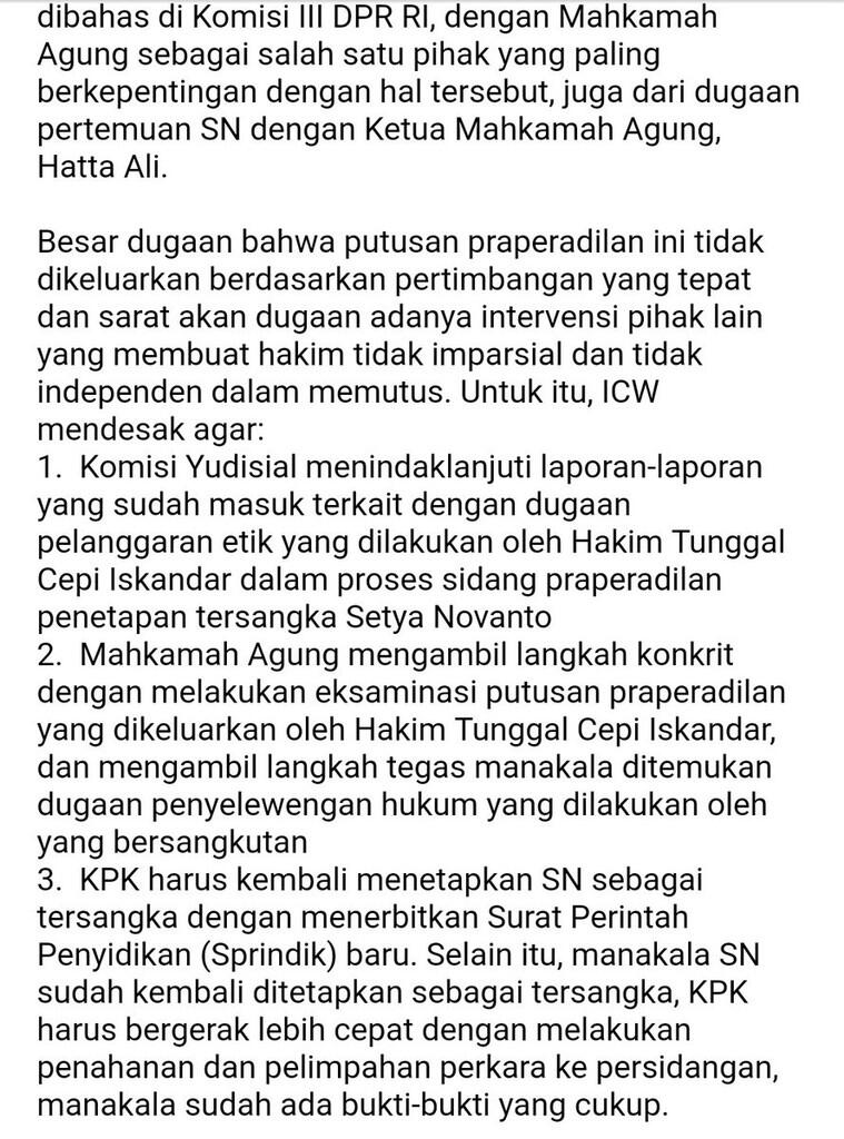 Nyanyian Nazarudin Kembali tepat, Setya Novanto Kebal Hukum