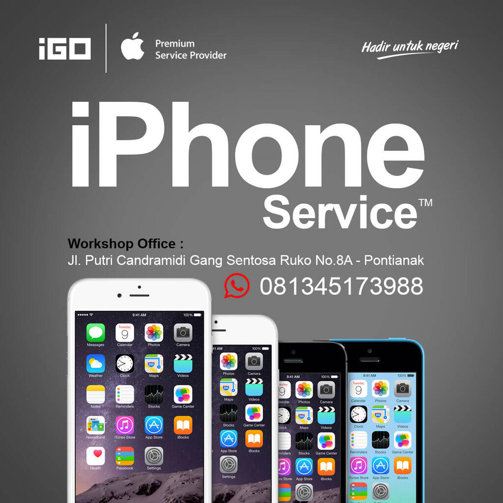 akhirnya kota pontianak punya service center specialist lcd touchscreen iphone