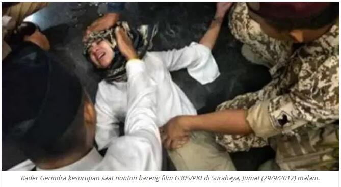 Nonton Film G30S/PKI, Kader Gerindra Kesurupan