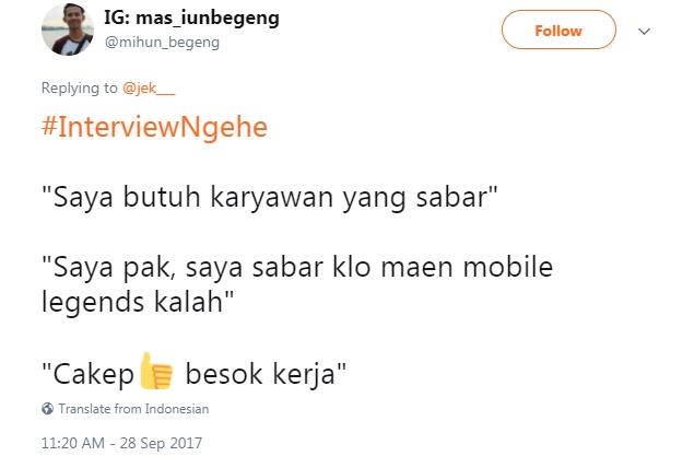 15 Cuitan 'interview ngehe' ini bikin makin bosen jadi pengangguran