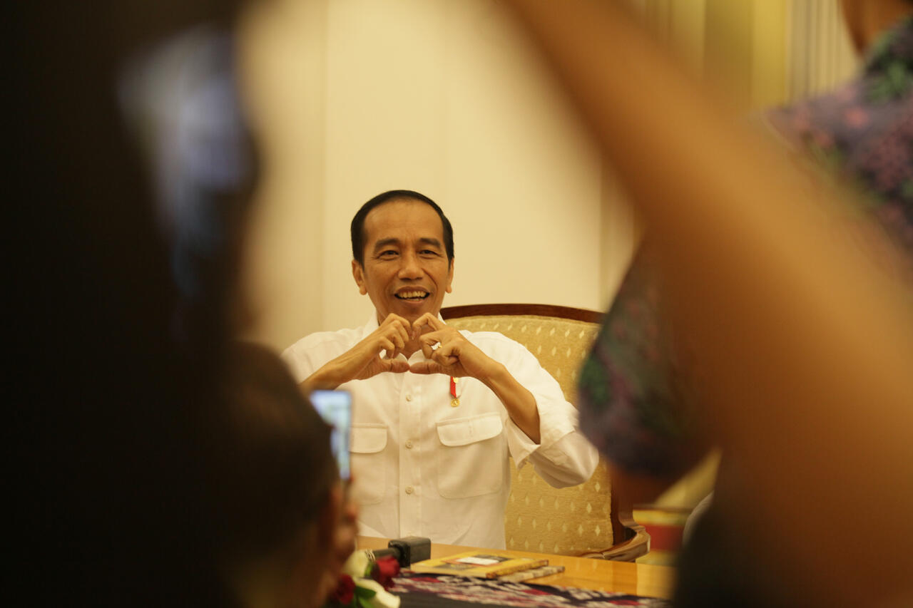 Ngopi Sore Bareng Presiden Joko Widodo di Istana Bogor