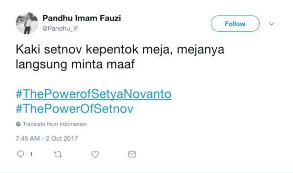 Ngakak! Bebas dari Status Tersangka, Warganet Usung Tagar #ThePowerOfSetNov
