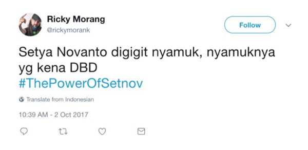 Ngakak! Bebas dari Status Tersangka, Warganet Usung Tagar #ThePowerOfSetNov