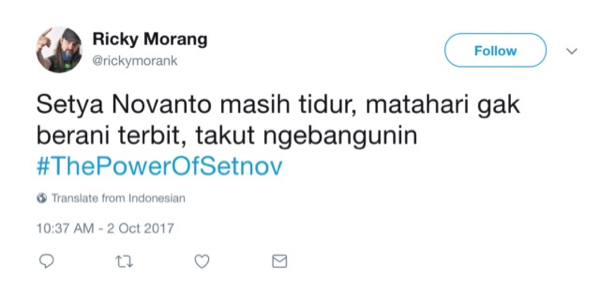 Ngakak! Bebas dari Status Tersangka, Warganet Usung Tagar #ThePowerOfSetNov