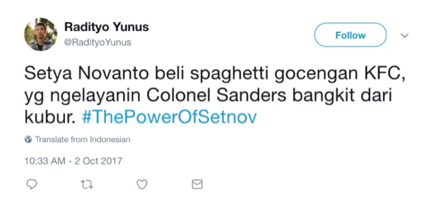 Ngakak! Bebas dari Status Tersangka, Warganet Usung Tagar #ThePowerOfSetNov