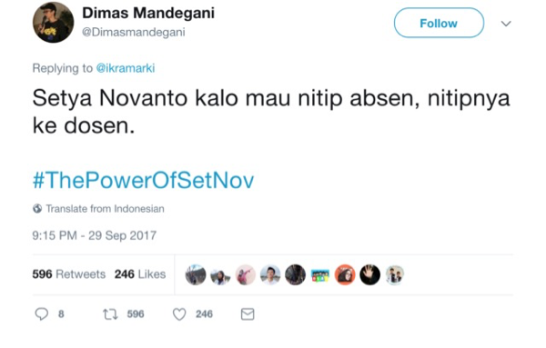 Ngakak! Bebas dari Status Tersangka, Warganet Usung Tagar #ThePowerOfSetNov