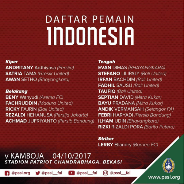Dukung Timnas Indonesia di Uji Coba Internasional