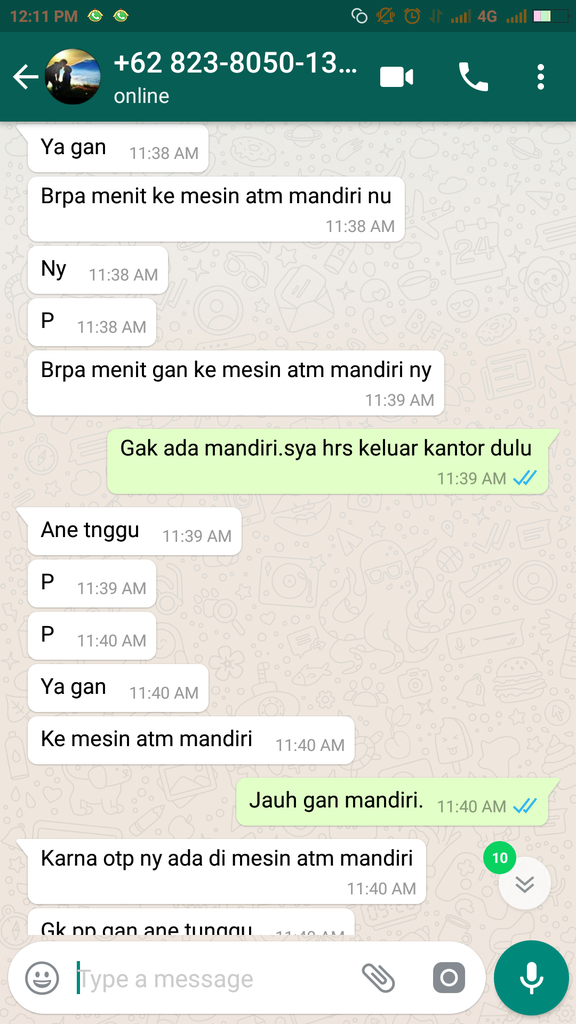Saya Ketip dg Penupian menggunakan OTP Bank