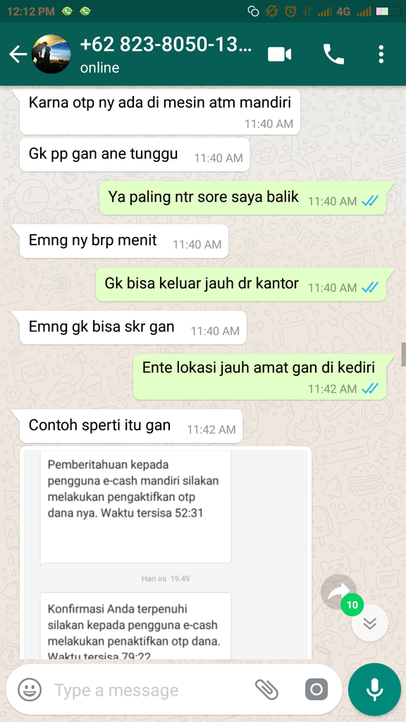 Saya Ketip dg Penupian menggunakan OTP Bank