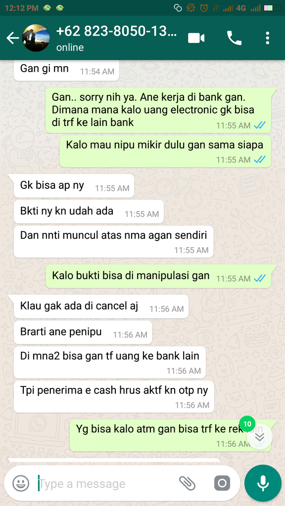 Saya Ketip dg Penupian menggunakan OTP Bank