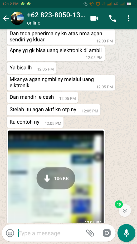Saya Ketip dg Penupian menggunakan OTP Bank
