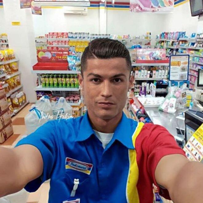 Gokilnya Editan Foto Seleb Manca, Ronaldo Jadi Kerja di Indomerit