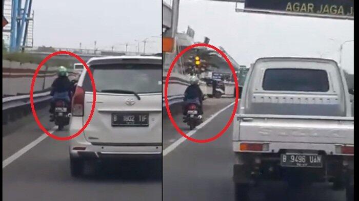 Ojek ONLINE bonceng EMAK2 masuk TOL &#91; the POWER of EMAK2 &#93;