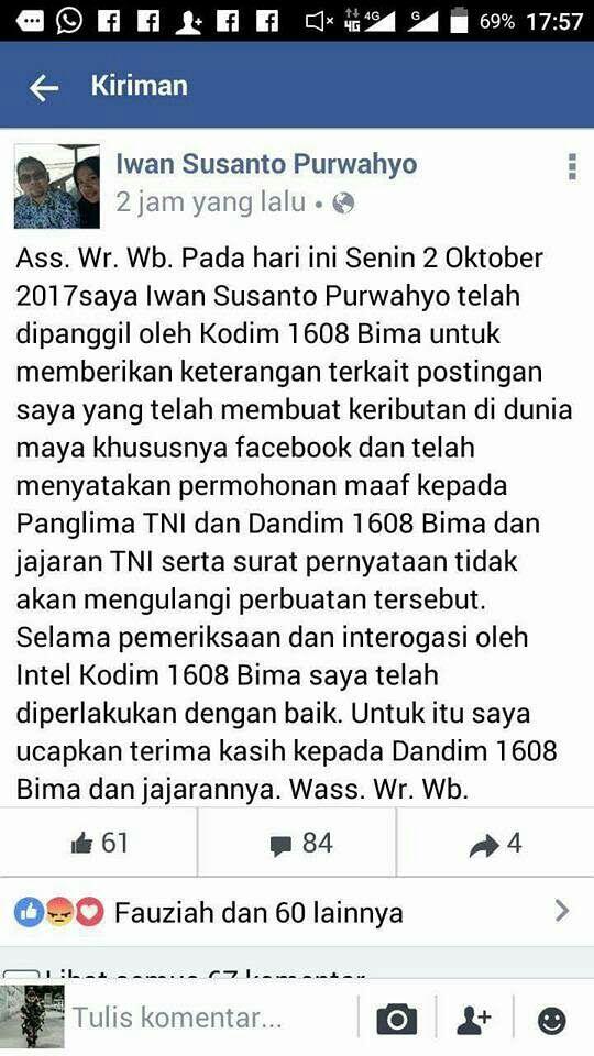 Sebut Mata Panglima TNI 5 Watt Saat Nonton Film G30S/PKI Bareng Jokowi, Begini ....

