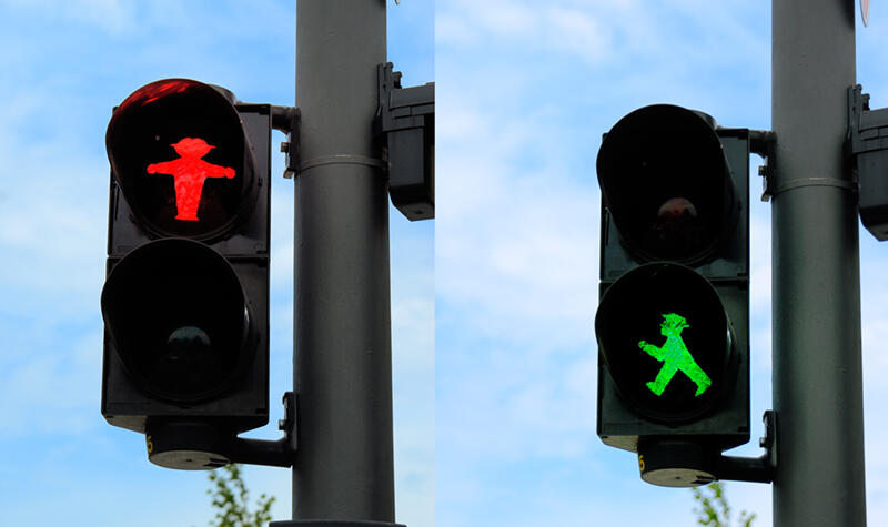 10 Lampu lalu lintas unik dari berbagai negara, ada lambang cinta
