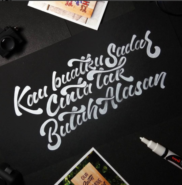 HANDLETTERING : HURUF DAN TULISANNYA MUNCUL GAN,,&#91;PART-6&#93;