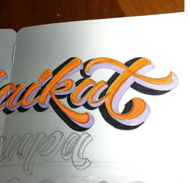 HANDLETTERING : HURUF DAN TULISANNYA MUNCUL GAN,,&#91;PART-6&#93;