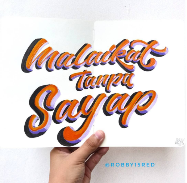 HANDLETTERING : HURUF DAN TULISANNYA MUNCUL GAN,,&#91;PART-6&#93;