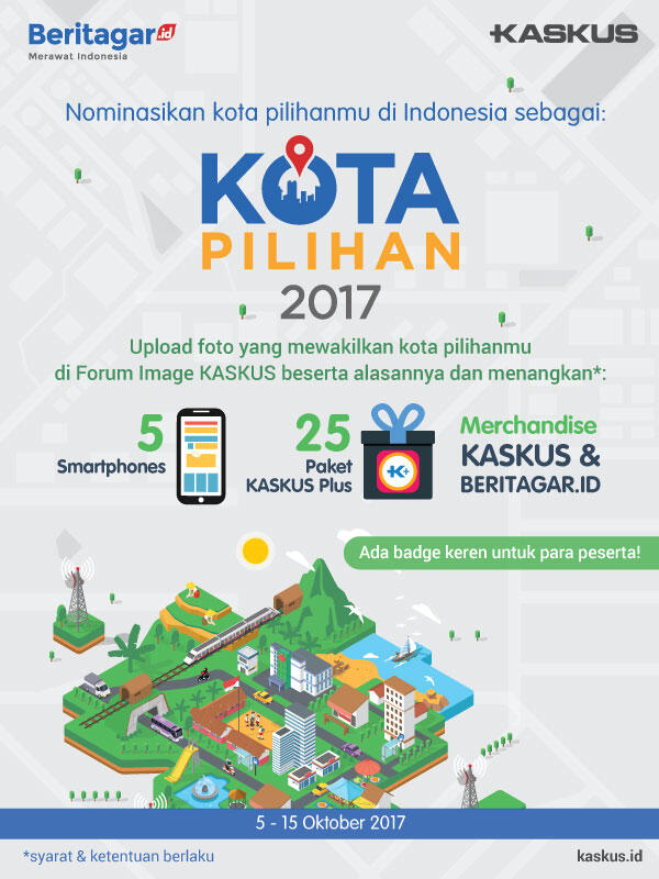 Saatnya Memilih Kota-Kota di Indonesia yang Layak Jadi Kota Pilihan 2017!