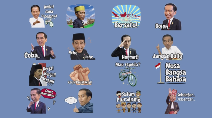 Mau Punya Sticker LINE Presiden Jokowi Edisi Sumpah Pemuda? Ikutan Votingnya Dulu Gan