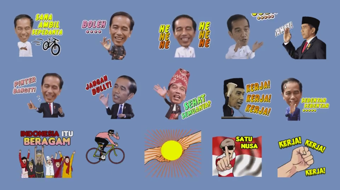 Mau Punya Sticker LINE Presiden Jokowi Edisi Sumpah Pemuda? Ikutan Votingnya Dulu Gan