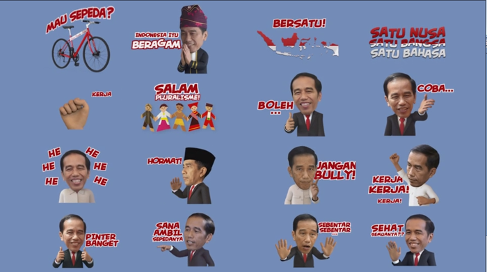 Mau Punya Sticker LINE Presiden Jokowi Edisi Sumpah Pemuda? Ikutan Votingnya Dulu Gan