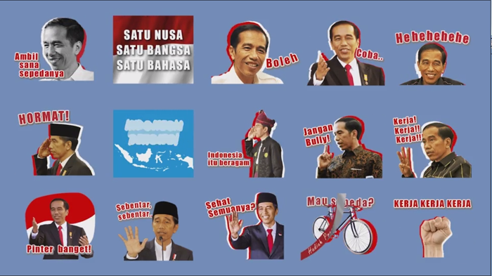 Mau Punya Sticker LINE Presiden Jokowi Edisi Sumpah Pemuda? Ikutan Votingnya Dulu Gan