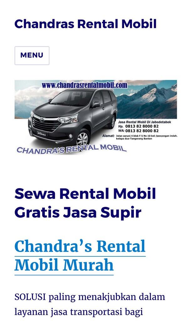 Penipuan Chandra's Rental Mobil 