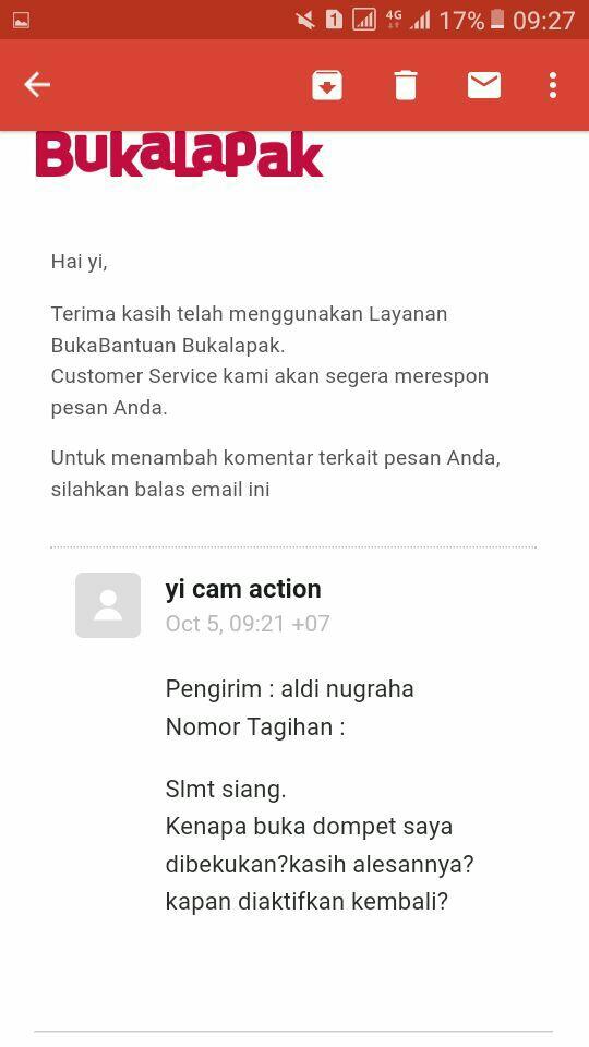 Buka Dompet Dibekukan Tanpa Alasan