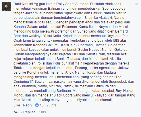 15 komentar Facebook yang gak jelas tapi ... ah sudahlah ... 