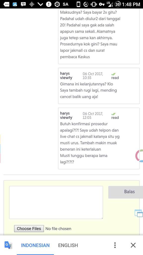 jakmall dan atau jne yg bermasalah