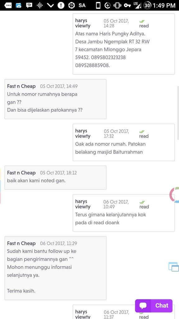 jakmall dan atau jne yg bermasalah