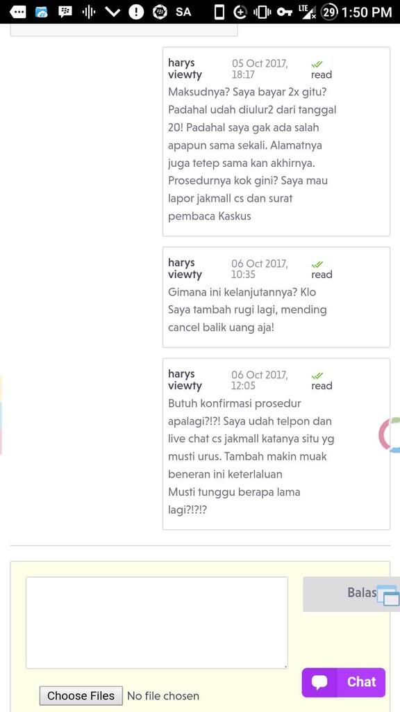 jakmall dan atau jne yg bermasalah
