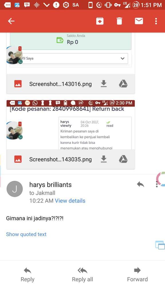 jakmall dan atau jne yg bermasalah
