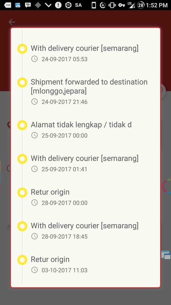 jakmall dan atau jne yg bermasalah
