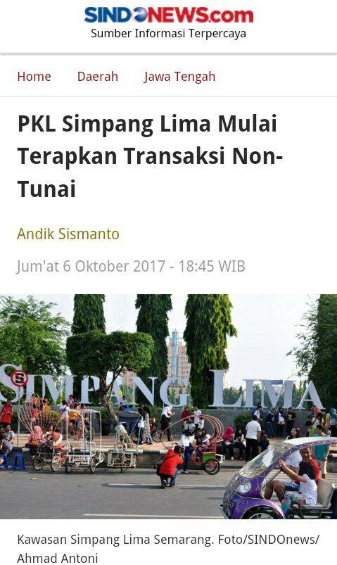 PKL Simpang Lima Mulai Terapkan Transaksi Non-Tunai