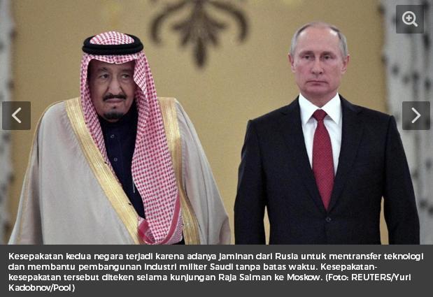 Saat Raja Salman Investasi Besar di China dan Beli Senjata Rusiav