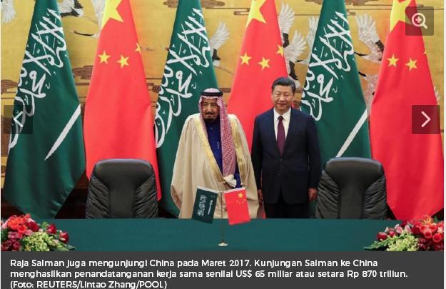 Saat Raja Salman Investasi Besar di China dan Beli Senjata Rusiav