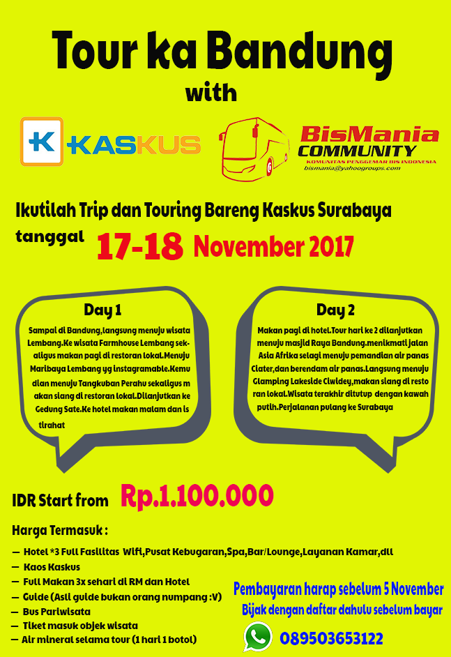 Kaskus Surabaya Nge-Trip Bareng ke Bandung
