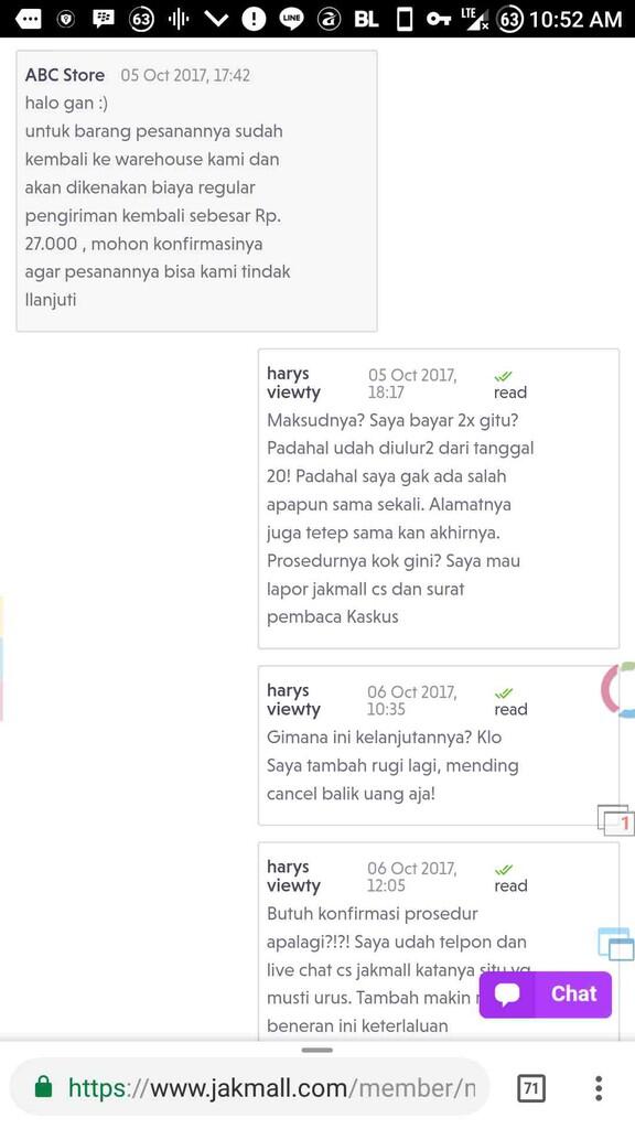 jakmall dan atau jne yg bermasalah