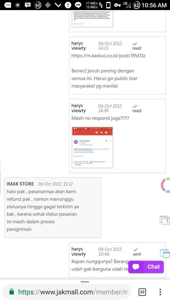 jakmall dan atau jne yg bermasalah