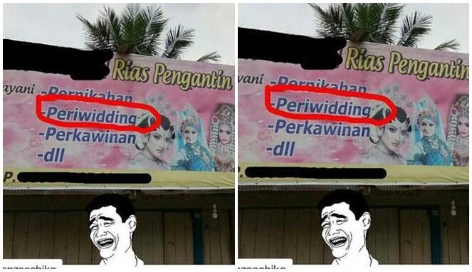 Poster “Keminggris” Orang Indonesia, Meskipun Salah yang Penting Bikin Ngakak